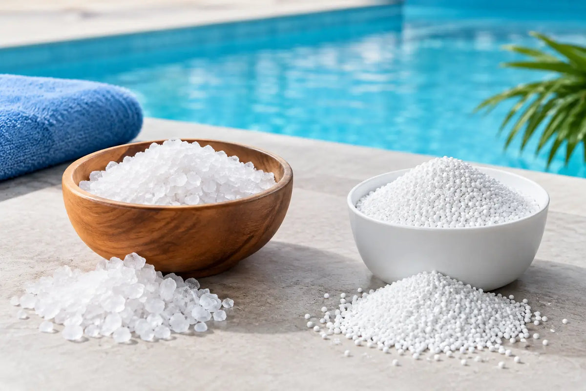 Sal marina versus cloro granular: ¿qué conviene?