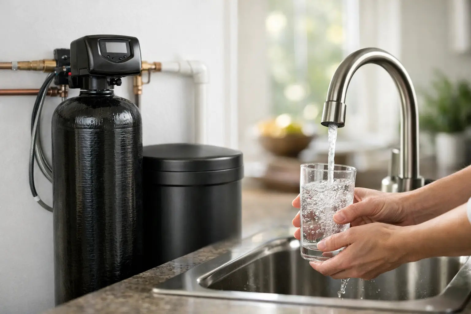 Cómo funciona un suavizador de agua en casa
