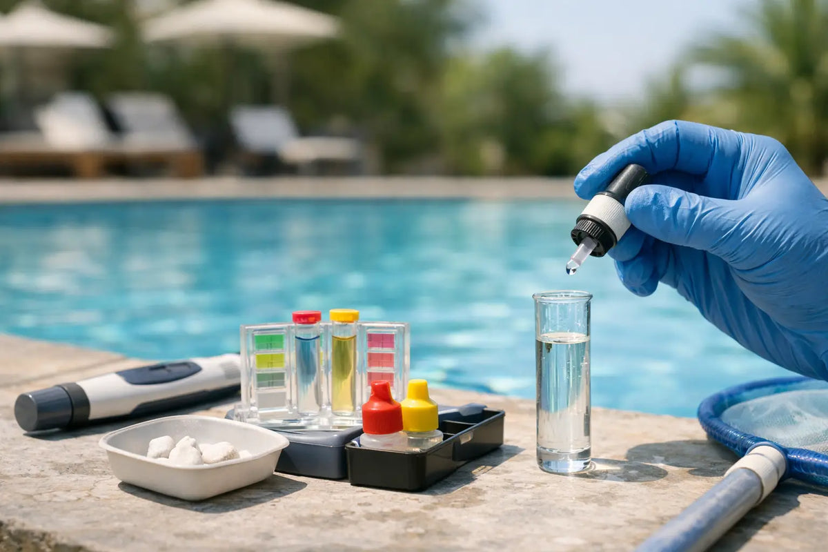 Cómo medir dureza cálcica en el agua de piscina
