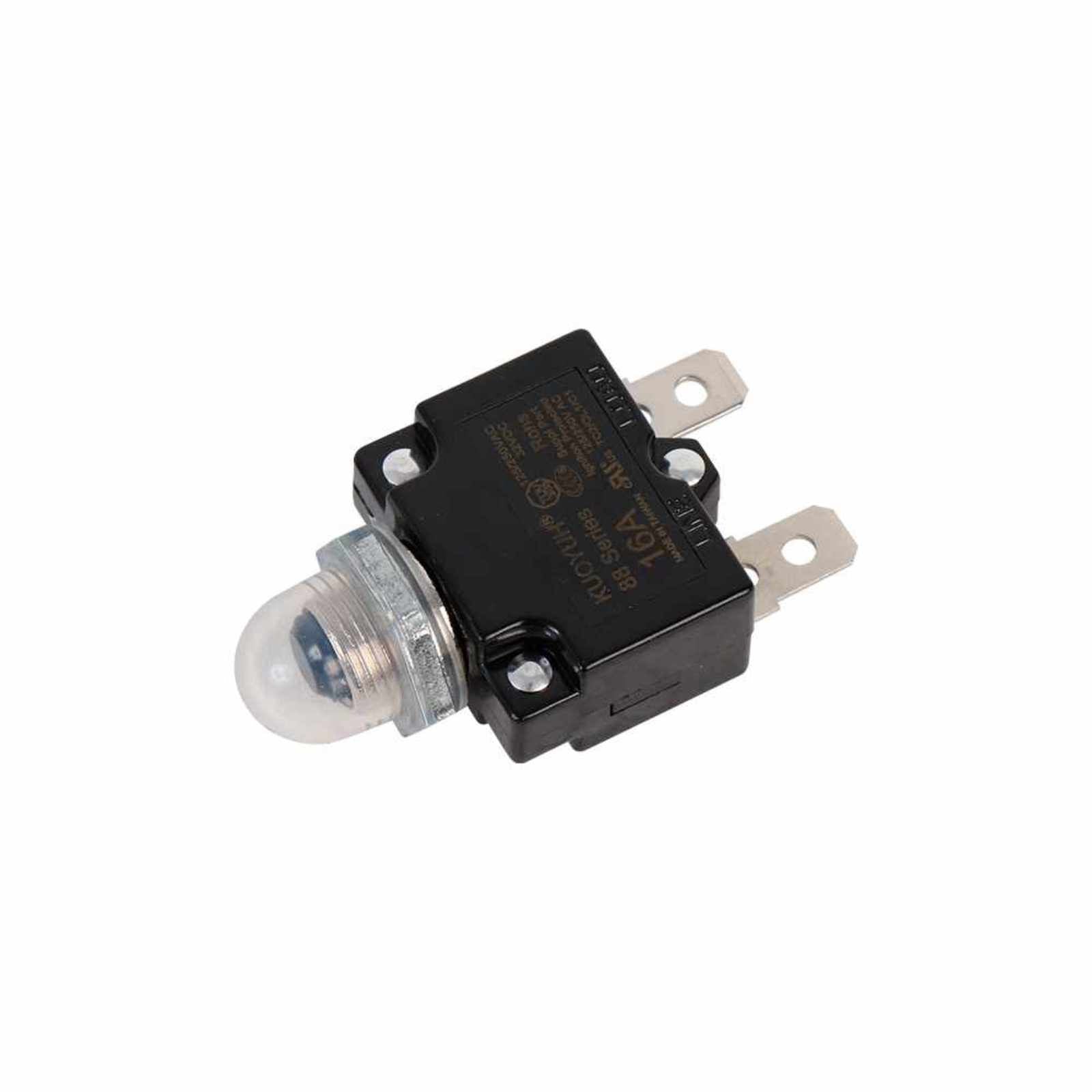 Protección de sobrecarga, 16A, 250V, para caja de control AQUA PAK de 2 HPmodelo CCQA 2230. Modelo: 007-001-D-088