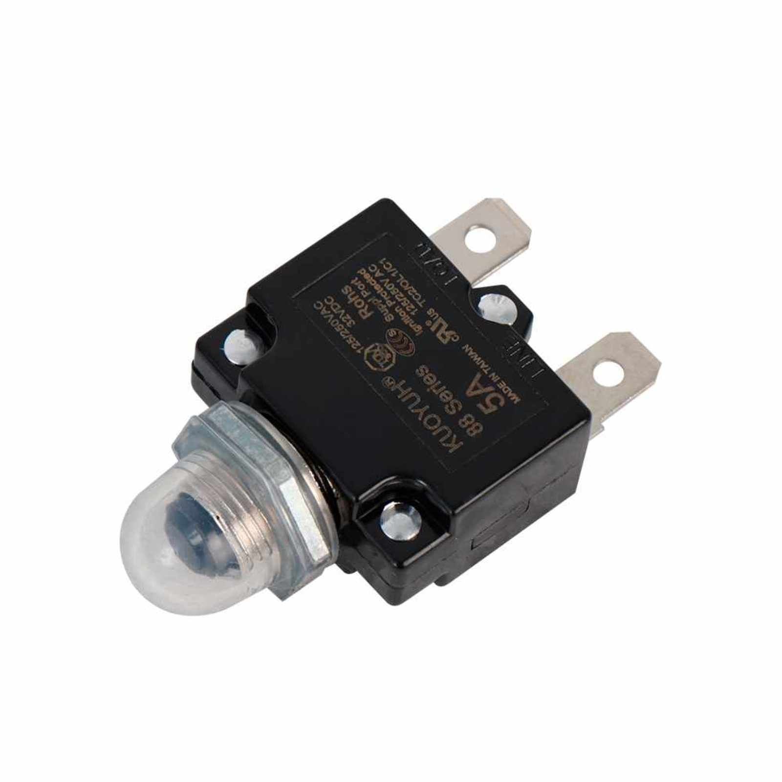 Protección de sobrecarga, 5A, 250V, para caja de control AQUA PAK de 1/2 HP modelo CCQA 1/2230. Modelo: 007-001-D-104