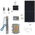 Kit Motobomba solar sumergible con panel solar y accesorios. Modelo: AQT-KOLOS3-95