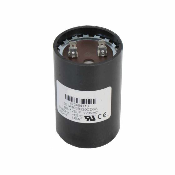 Capacitor de arranque 105 - 126 MF, para caja de control FRANKLIN de 1, 1.5, 2 HP, 230V. Modelo: 000000000305207913