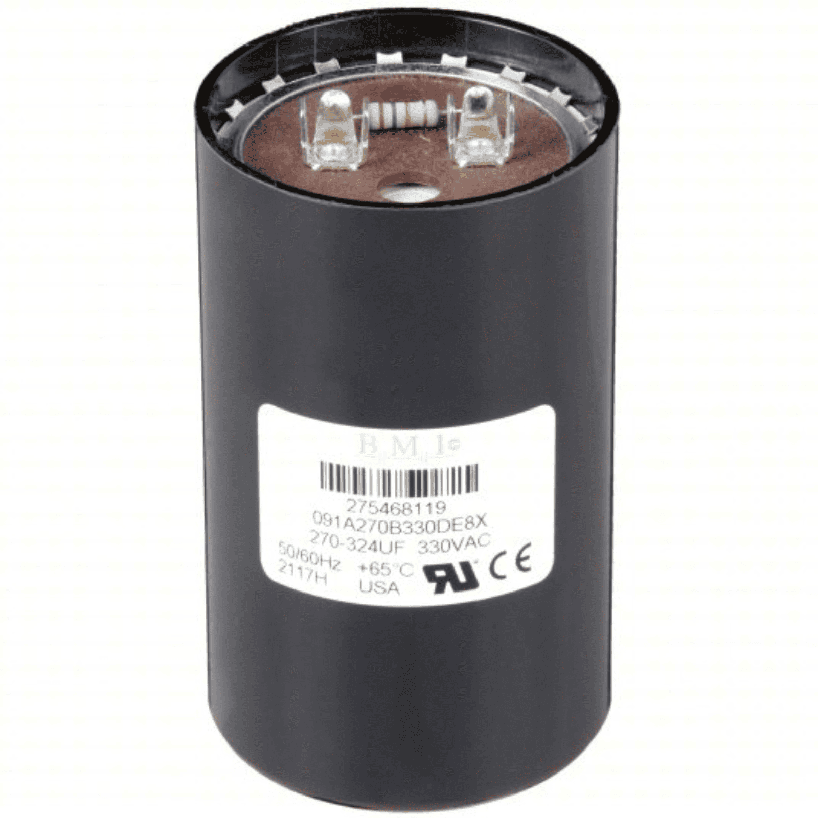 Capacitor de arranque 270 - 324 mf, para caja de control FRANKLIN de 7.5, 10, 15 HP, 230V. Modelo: 000000000305208919