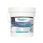 POOLEX Tricloro en tabletas de 3" (10 kg) para Piscinas, de Alta concentracion y acción prolongada
