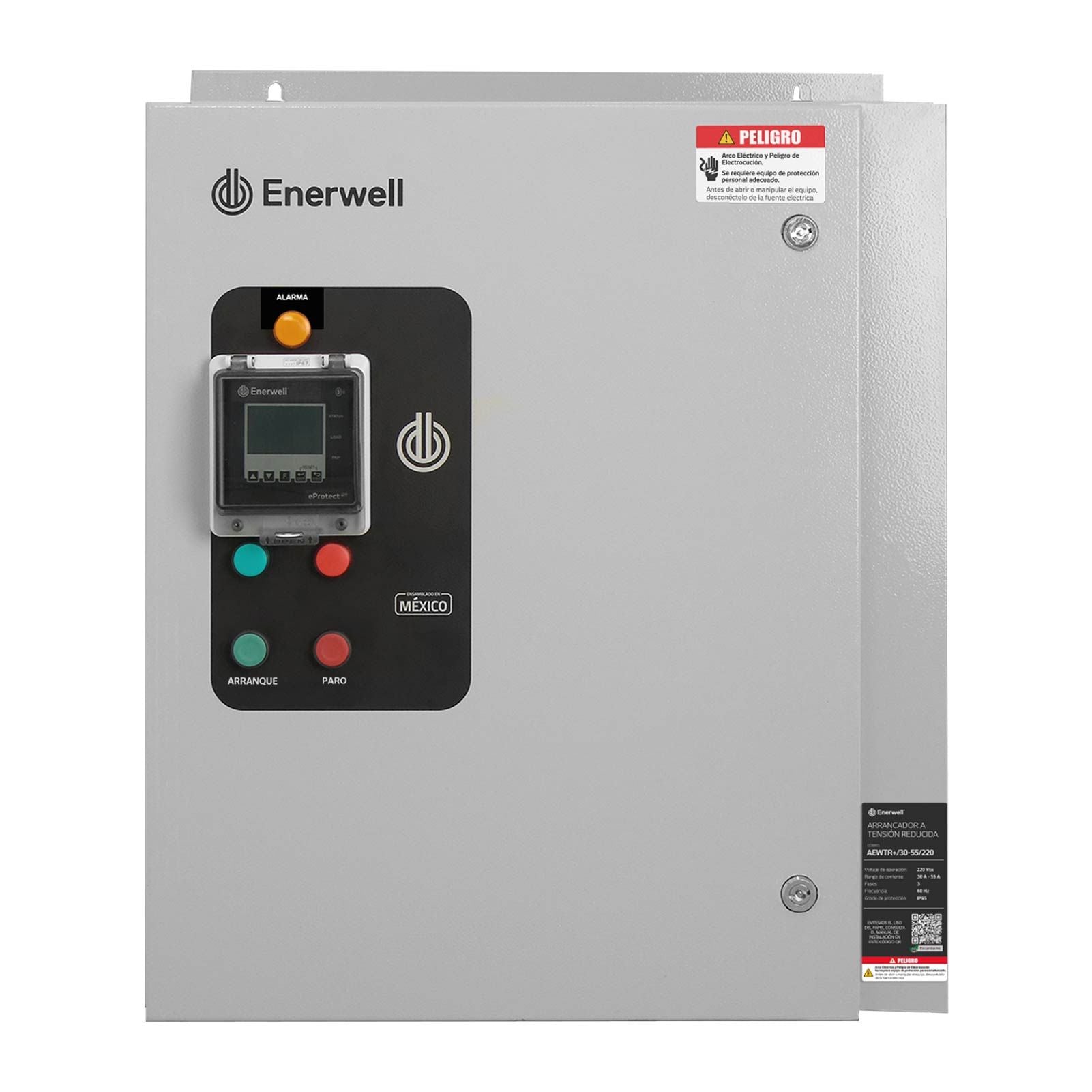 Arrancador a tensión reducida con sistema eProtect. Modelo: AEWTR+/80-135/220