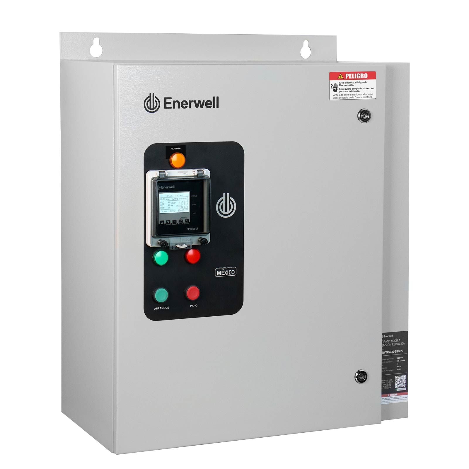 Arrancador a tensión reducida con sistema eProtect. Modelo: AEWTR+/30-55/220