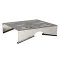 Base universal en acero inoxidable. Modelo: BASEX-UNIVERSAL