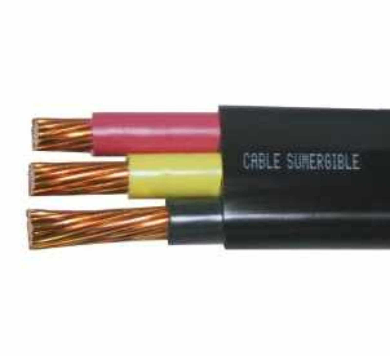 Cable plano sumergible. Modelo: CABLE3X2/0