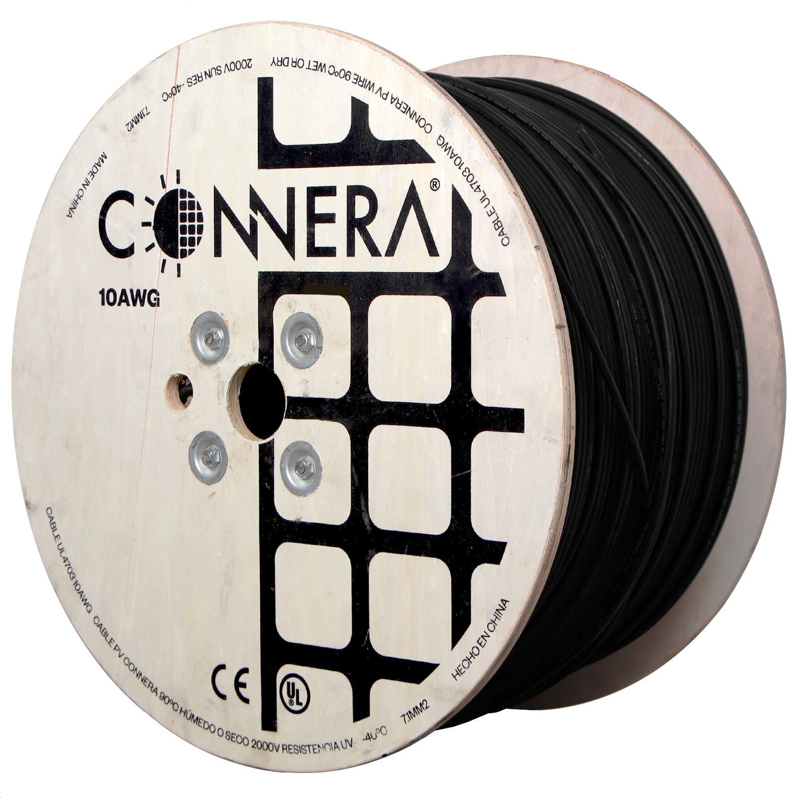 Cable solar fotovoltaico. Modelo: CABLEPV-BLK-10/20