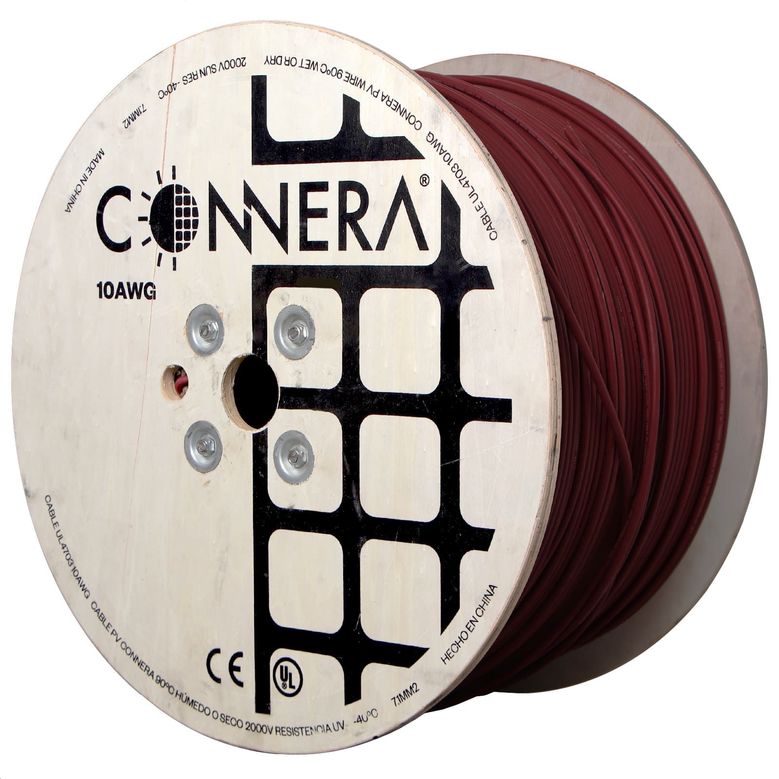 Cable solar fotovoltaico. Modelo: CABLEPV-RED-10/20