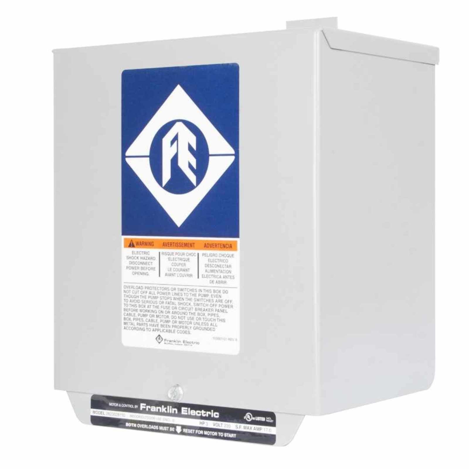 FRANKLIN ELECTRIC Modelo CCF 3230LUJO — Cajas de control para motores sumergibles monofásicos 3 HP