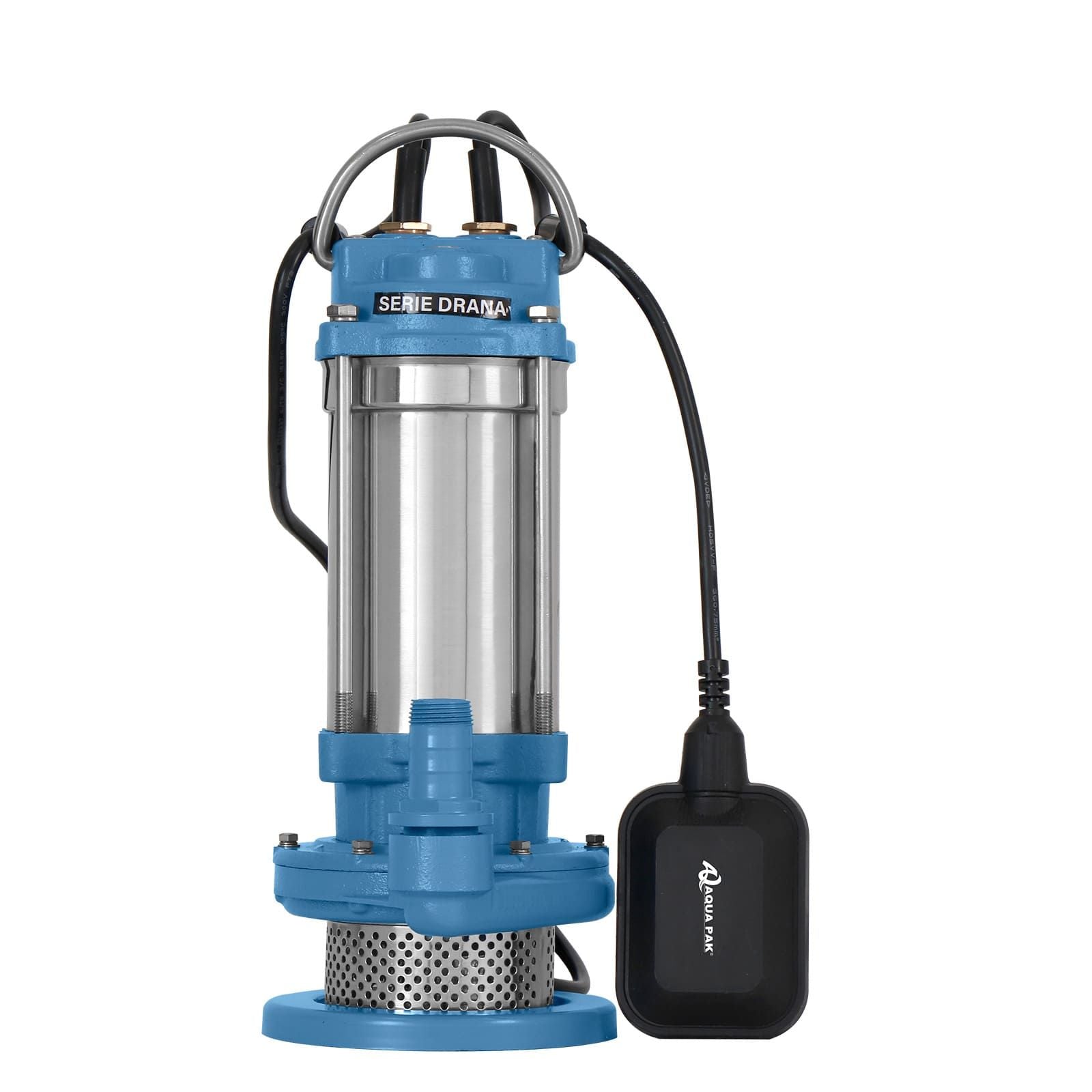 AQUA PAK Modelo DRANA-1.5-1230-A — Motobomba sumergible para achique 1.5 HP