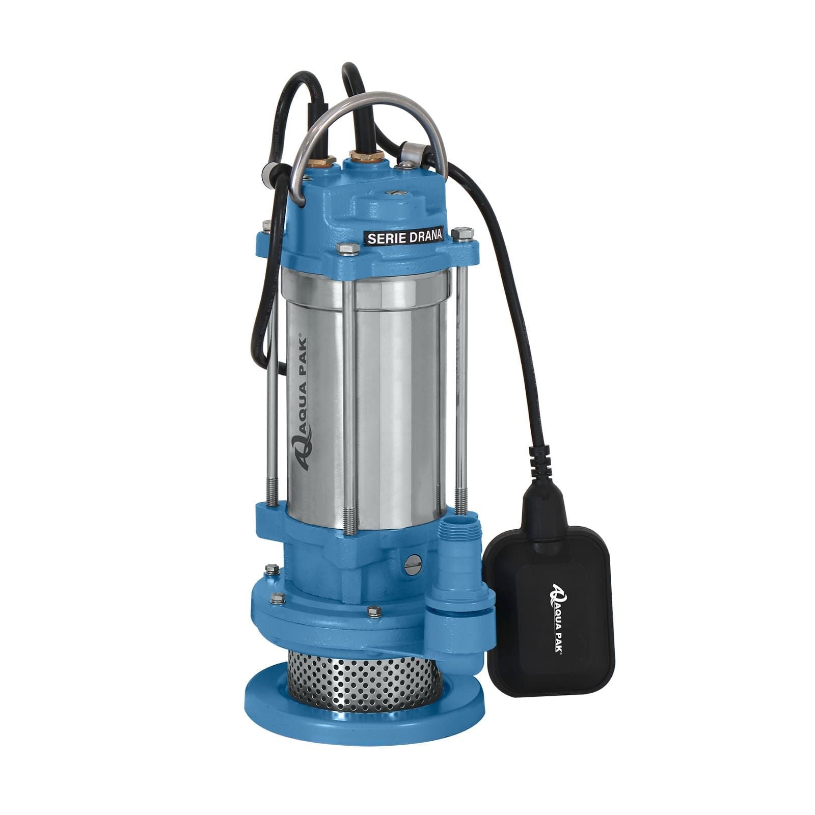AQUA PAK Modelo DRANA-0.75-1127-A — Motobomba sumergible para achique 3/4 HP