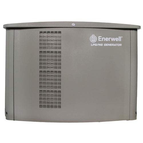 Generador electrico estacionario a gas de 20 kW. ENERWELL. Modelo: EGXPRO-20KW-A