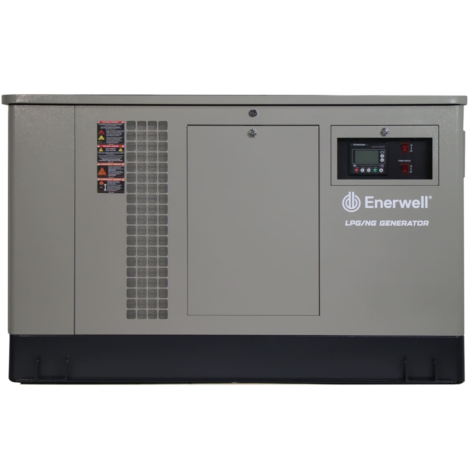 Generador electrico estacionario a gas de 30 kW. ENERWELL. Modelo: EGXPRO-30KW-A