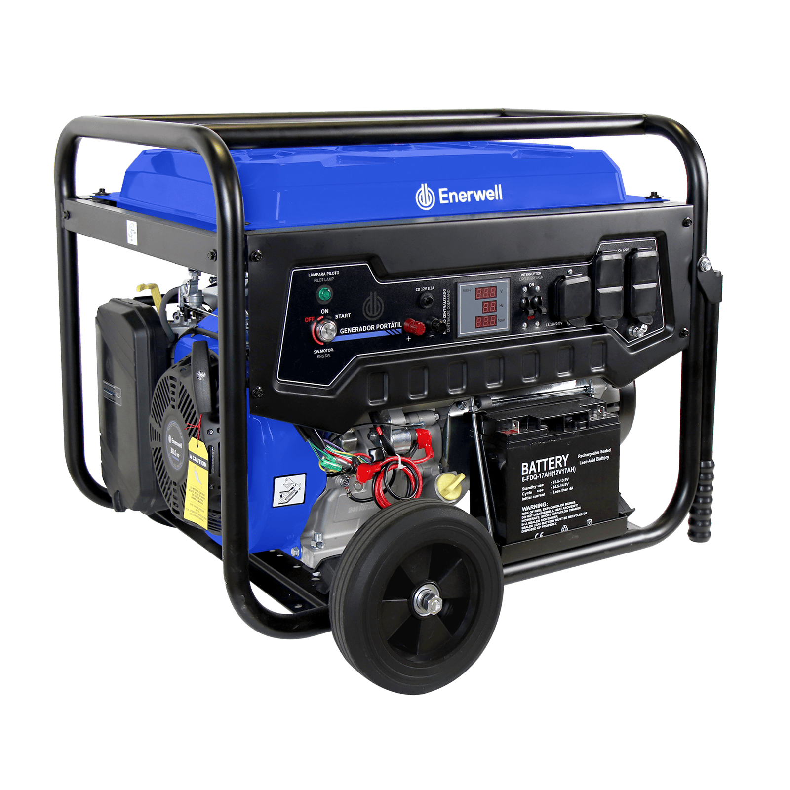 Generador portátil a gasolina. Modelo: ENERWELL-G8000