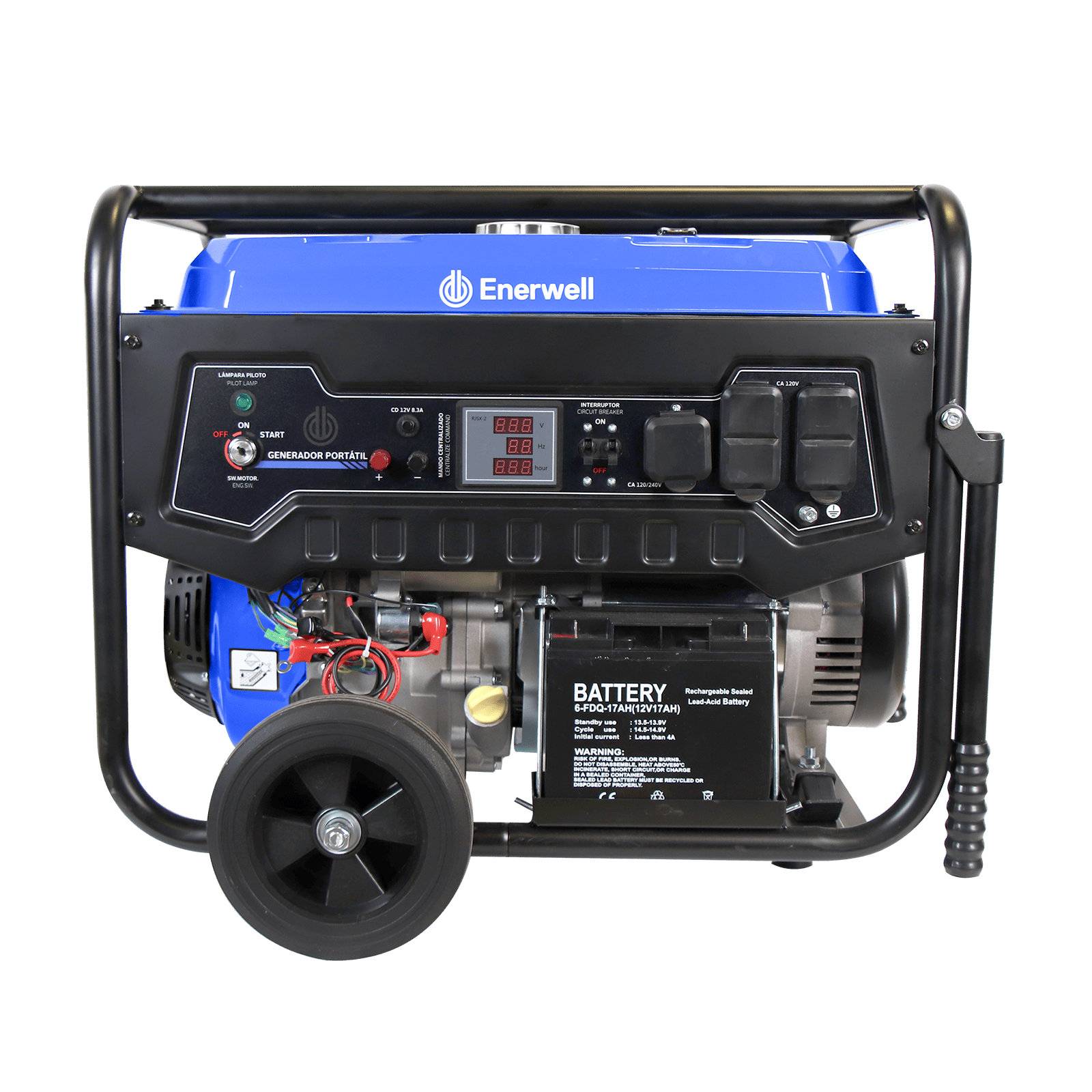Generador portátil a gasolina. Modelo: ENERWELL-G8000