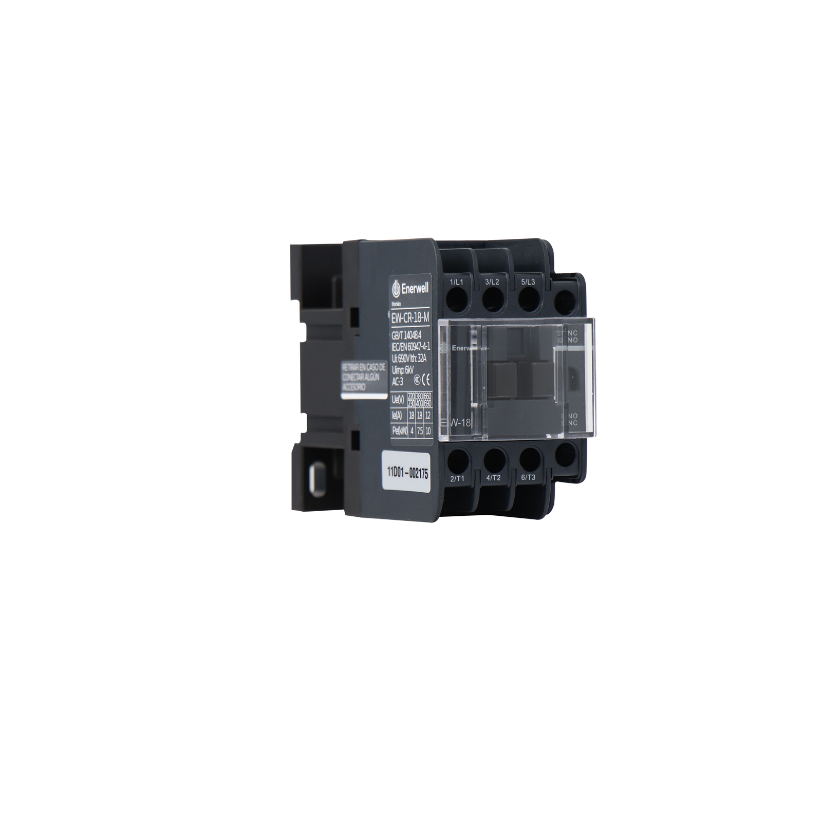 Contactor magnético ENERWELL. Modelo: EW-CR-18-R
