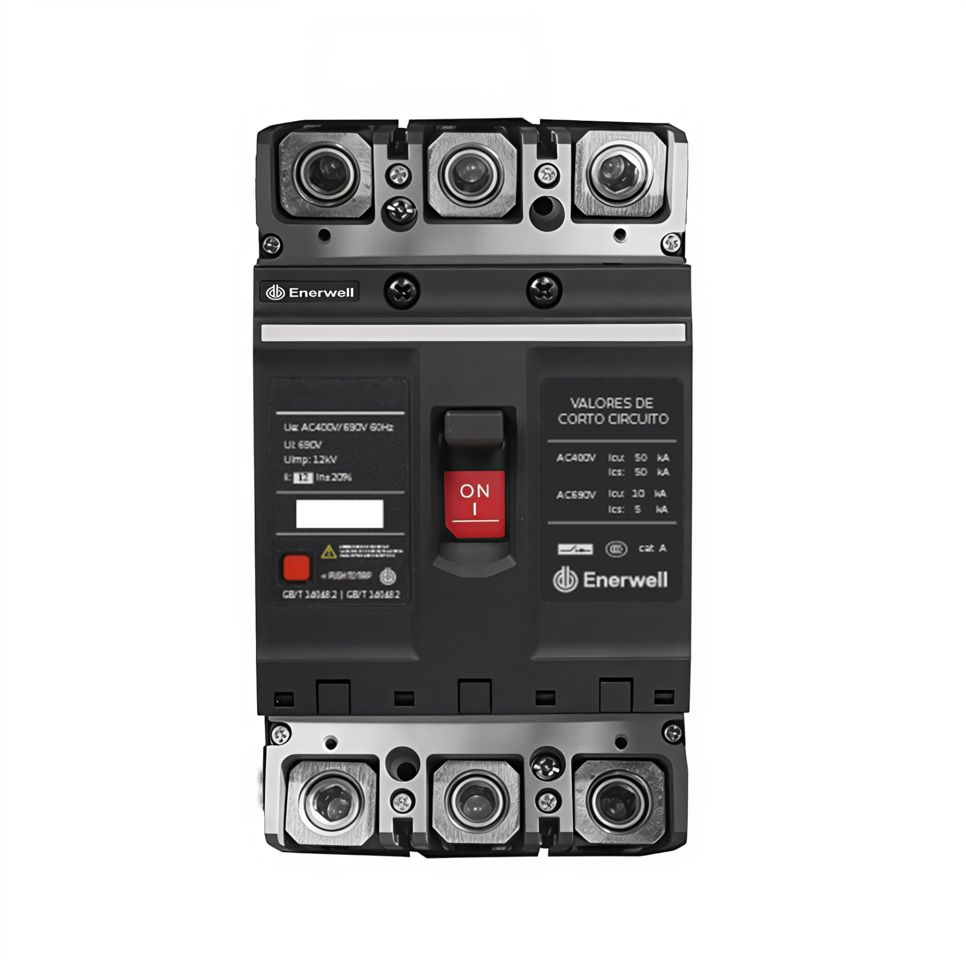 Interruptor termomagnetico. Modelo: EW-ITM3P-160