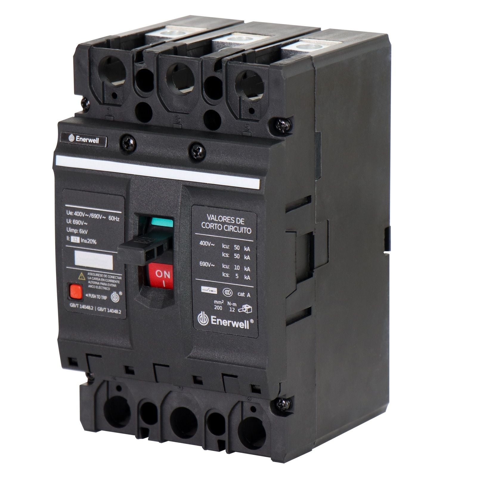 Interruptor termomagnetico. Modelo: EW-ITM3P-16