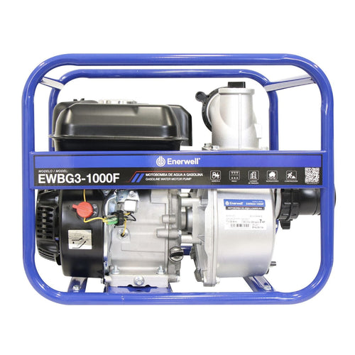 Bomba de agua con motor a gasolina. Modelo: EWBG3-1000F