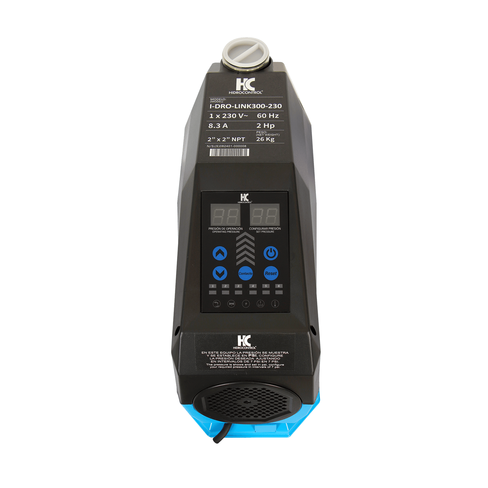 Presurizador inteligente de presión constante. Modelo: I-DRO-LINK300-230