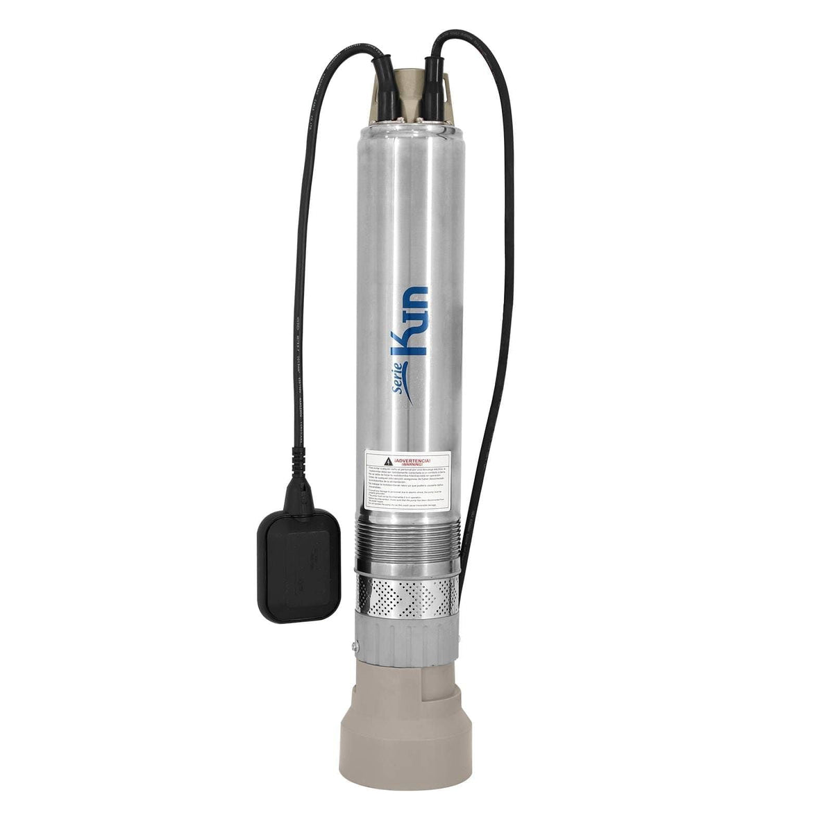 Motobomba sumergible para norias, cisternas y pozos profundos. Modelo: KIN58-4/1127A