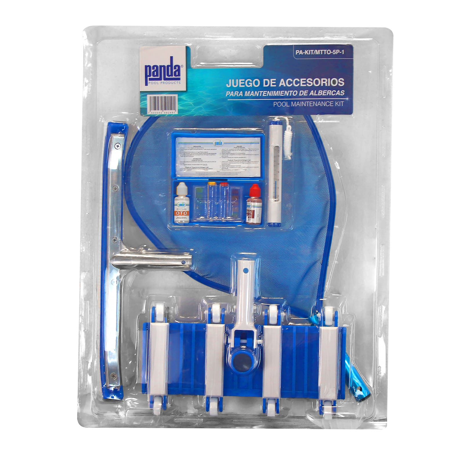Kit de mantenimiento para piscinas. Modelo: PA-KIT/MTTO-5P-1