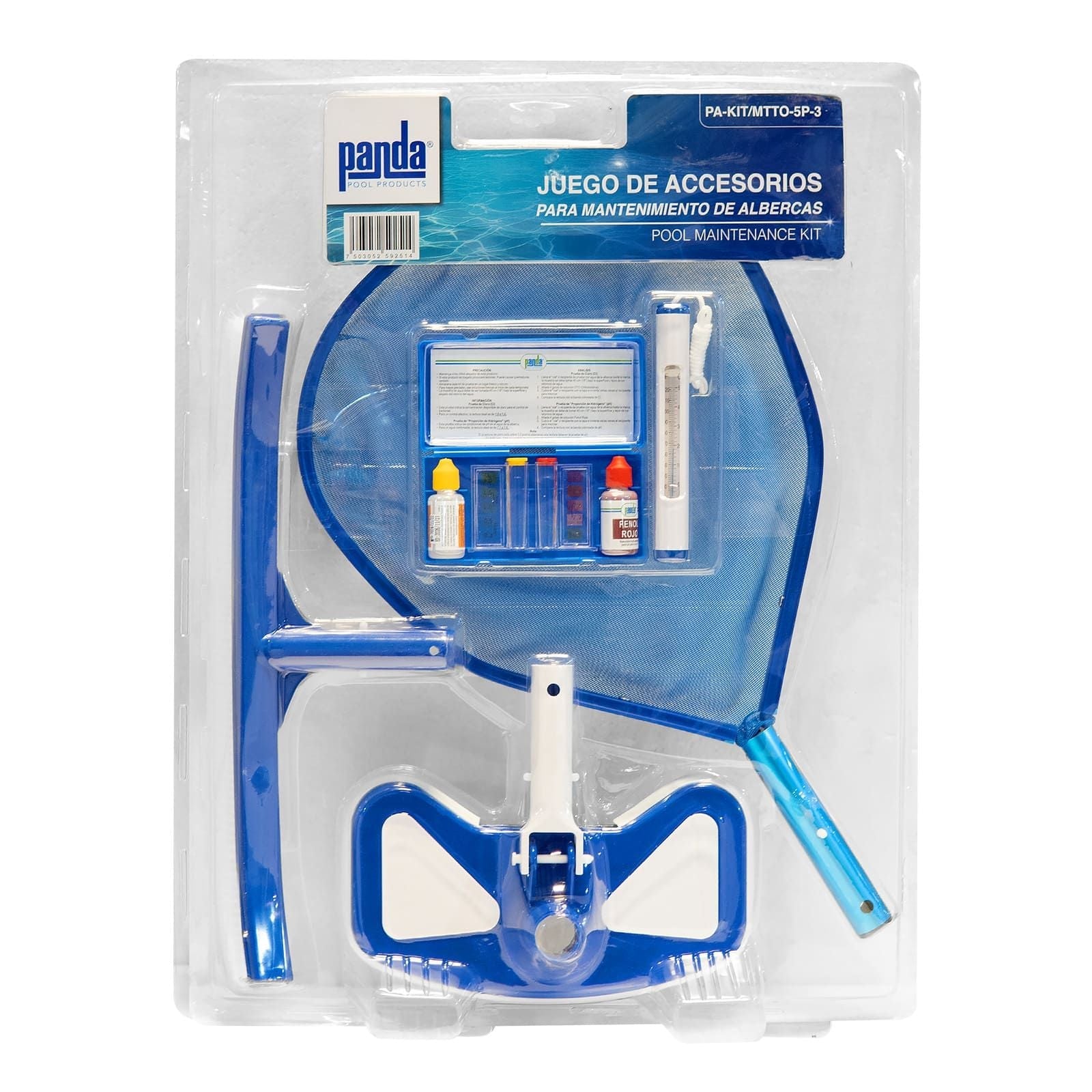 Kit de mantenimiento para piscinas. Modelo: PA-KIT/MTTO-5P-3