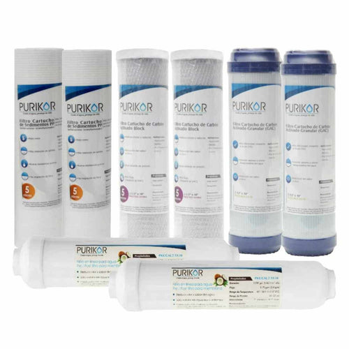 Kit de mantenimiento para ósmosis inversa. Modelo: KIT12-ROUF