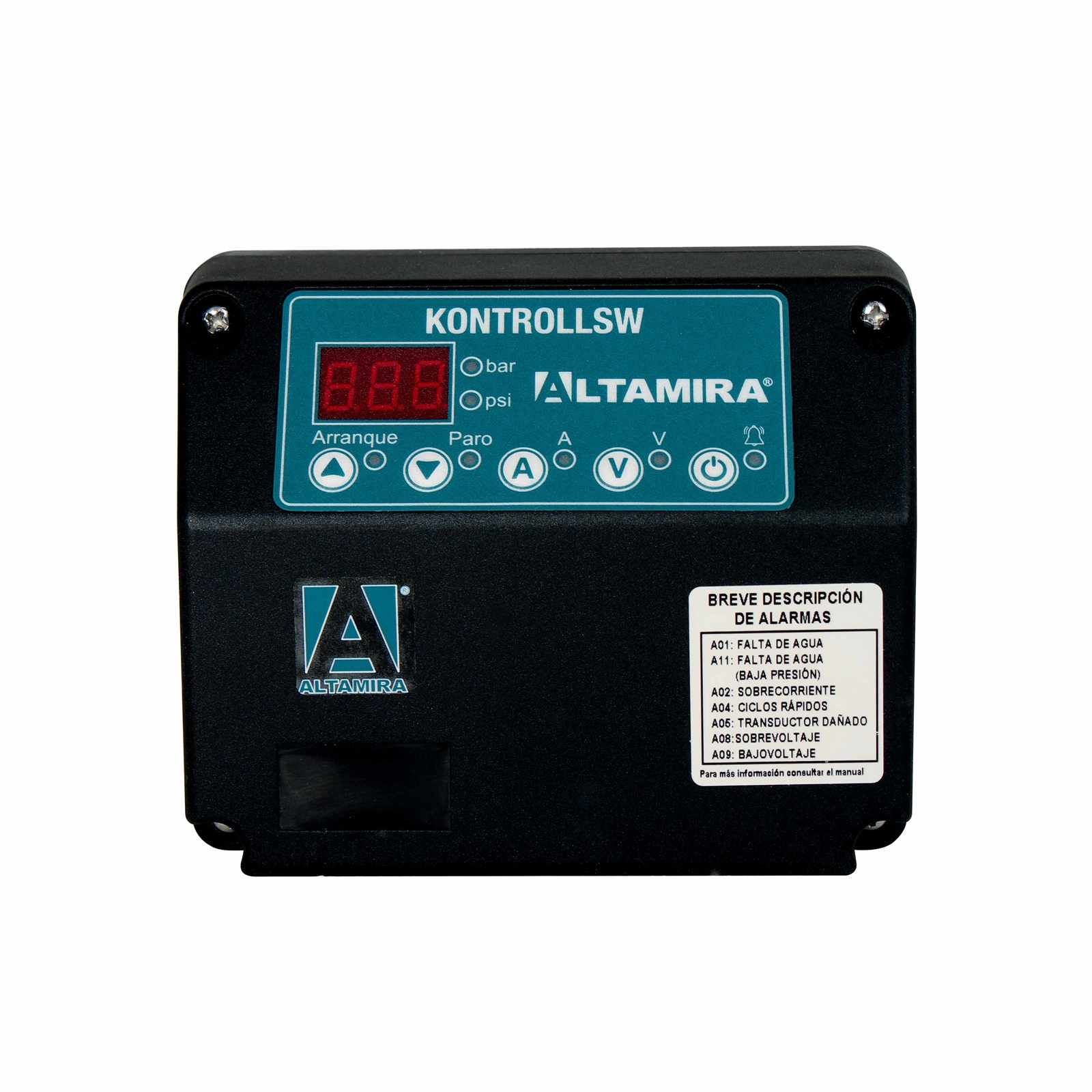 Switch electrónico de protección y control digital. Modelo: KONTROLLSW10T23