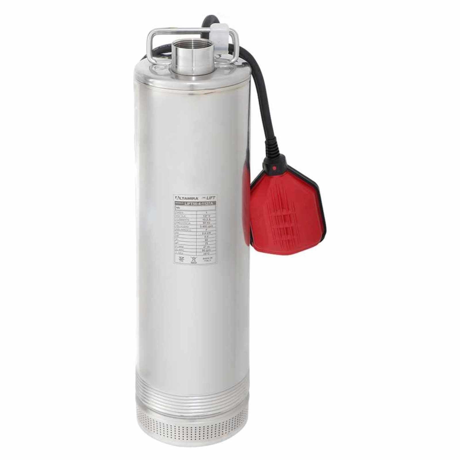 ALTAMIRA Modelo LIFT50-4-1127A — Motobomba sumergible para agua limpia 0.8 HP 5"