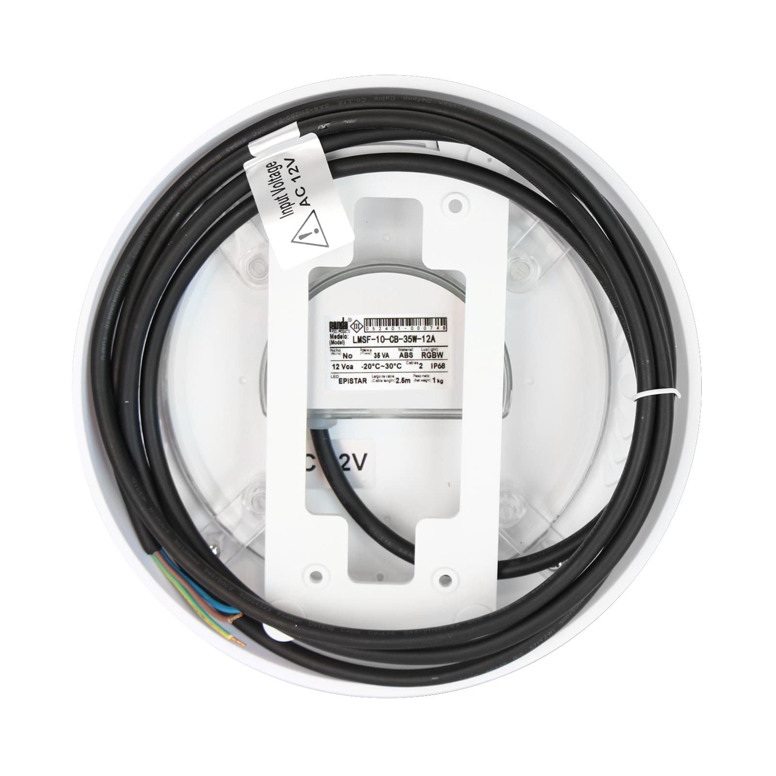 Lámpara led para piscinas. Modelo: LMSF-10-CB-35W-12A