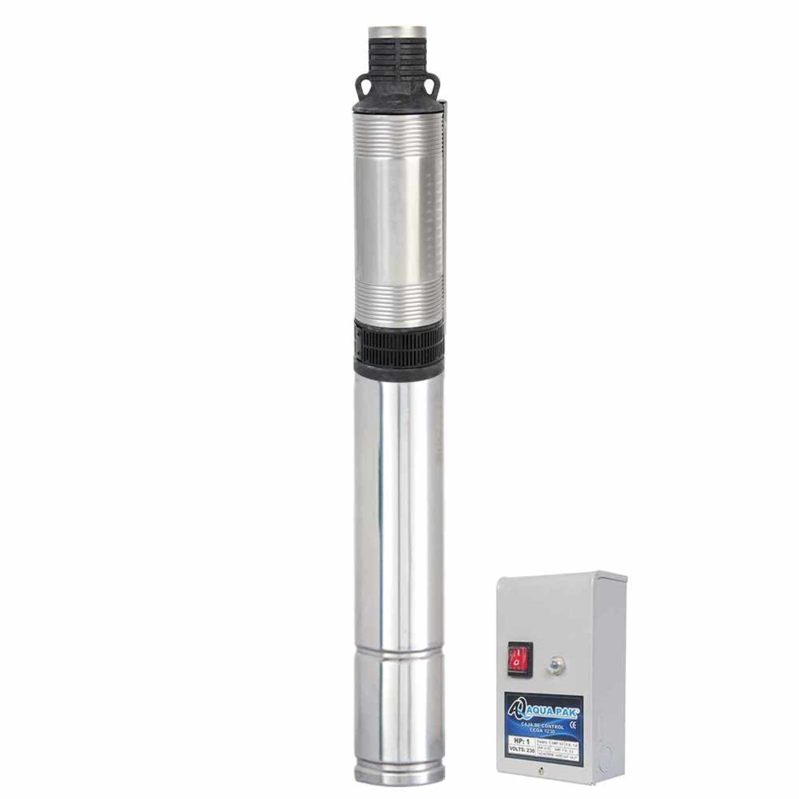AQUA PAK Modelo M0.7P05-7/1115 — Motobomba sumergible para agua limpia 1/2 HP 4"