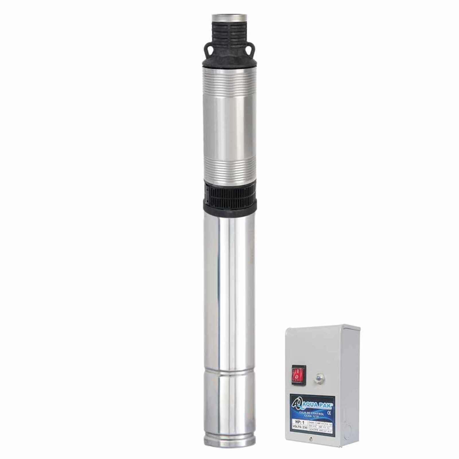 AQUA PAK Modelo M1.5P05-5/1115 — Motobomba sumergible para agua limpia 1/2 HP 4"