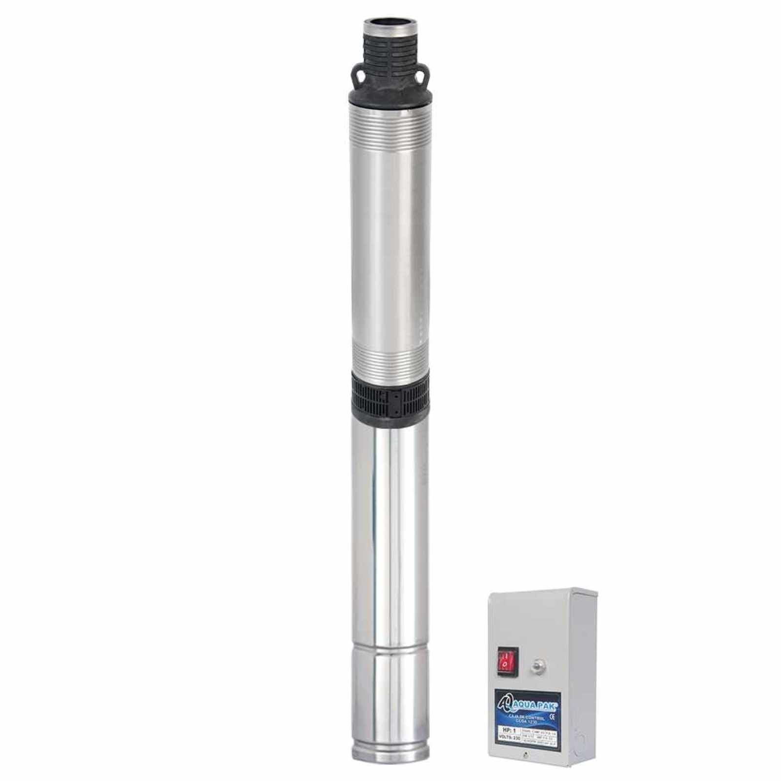 AQUA PAK Modelo M1.5P15-11/1230 — Motobomba sumergible para agua limpia 1.5 HP 4"