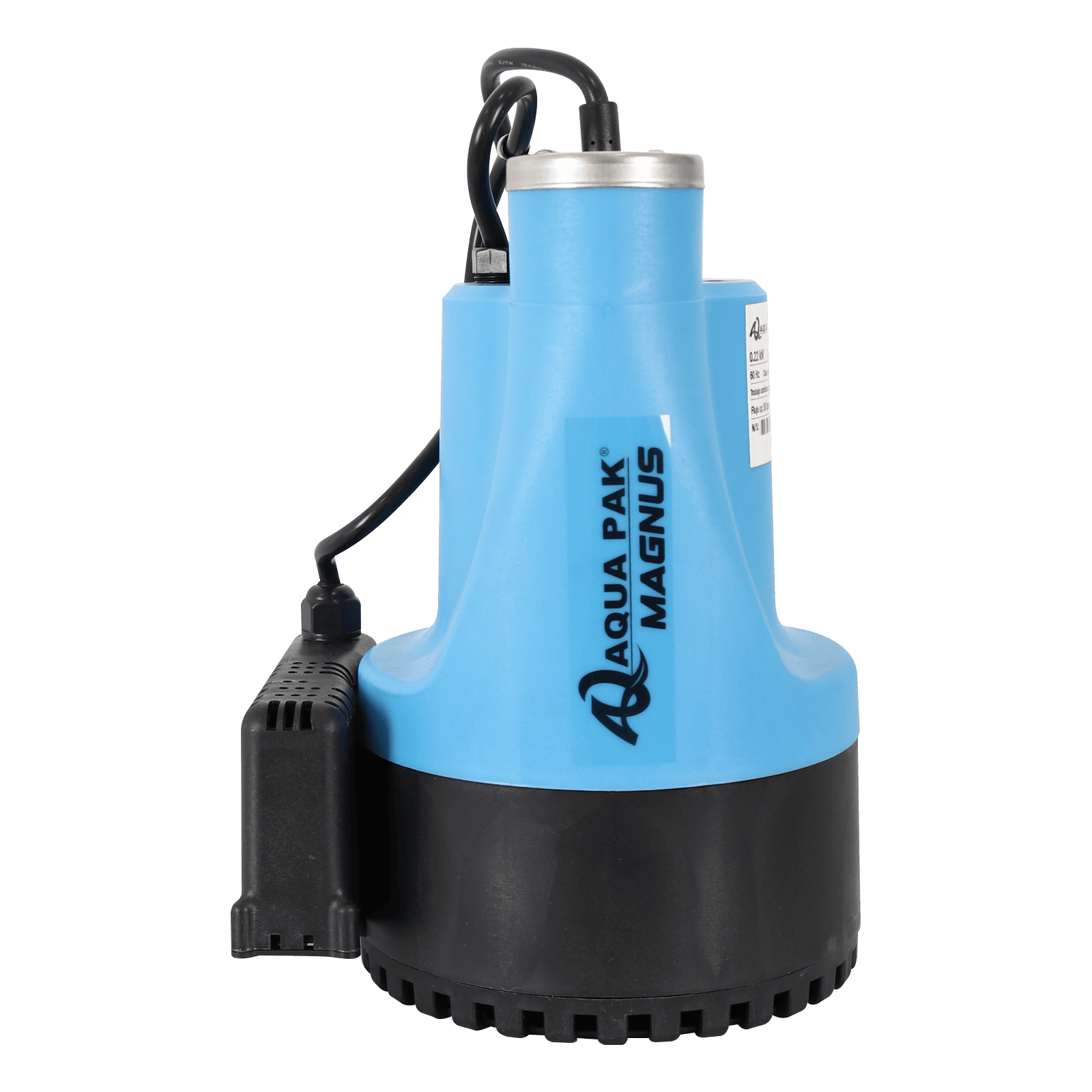 AQUA PAK Modelo MAGNUS-150AE — Motobomba sumergible para achique 0.33 HP