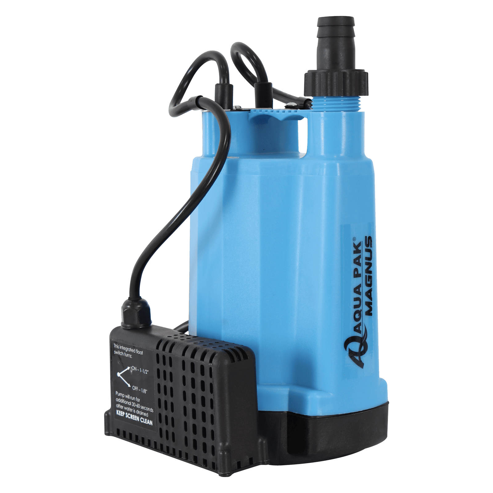 AQUA PAK Modelo MAGNUS-47AE — Motobomba sumergible para achique 0.25 HP
