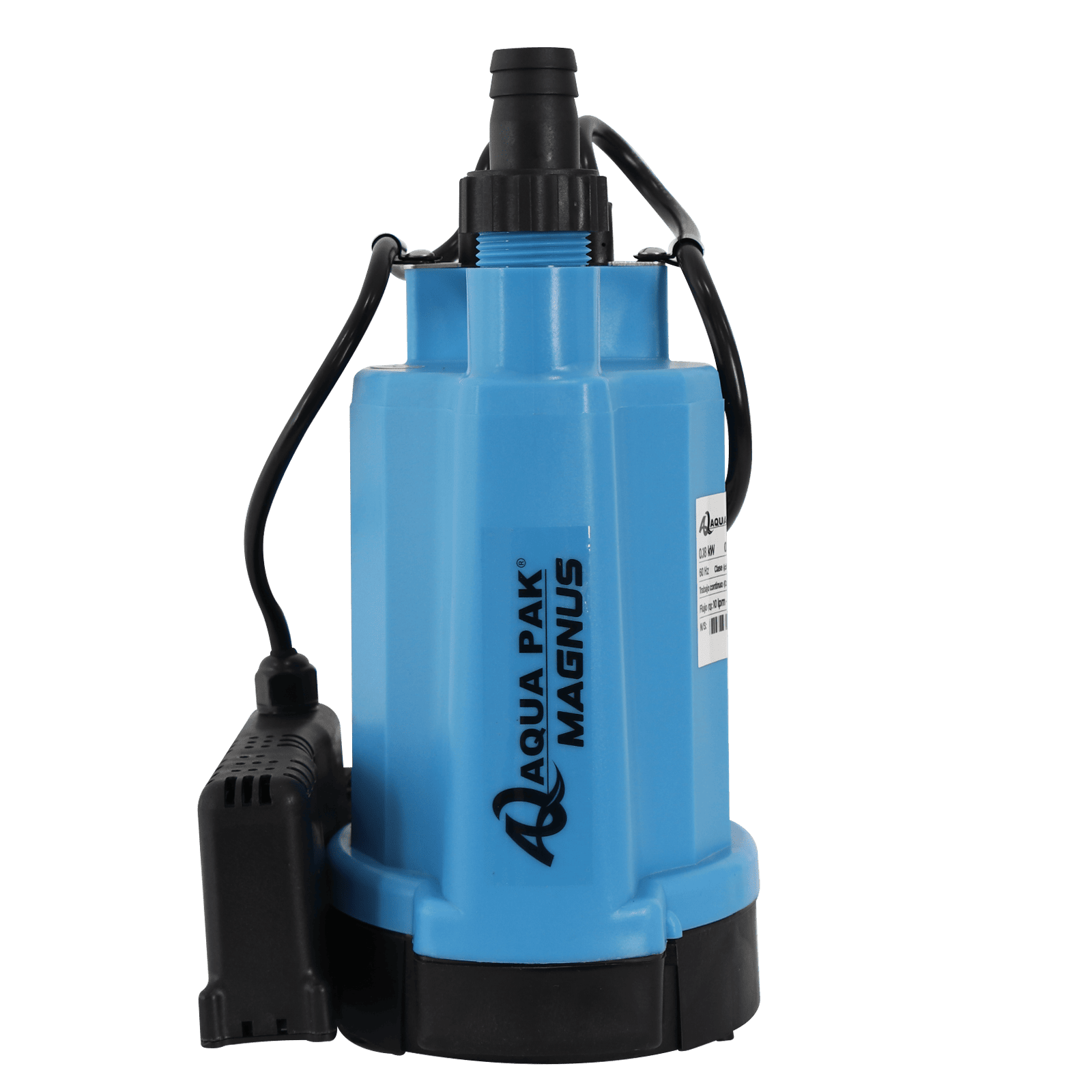 AQUA PAK Modelo MAGNUS-47AE — Motobomba sumergible para achique 0.25 HP