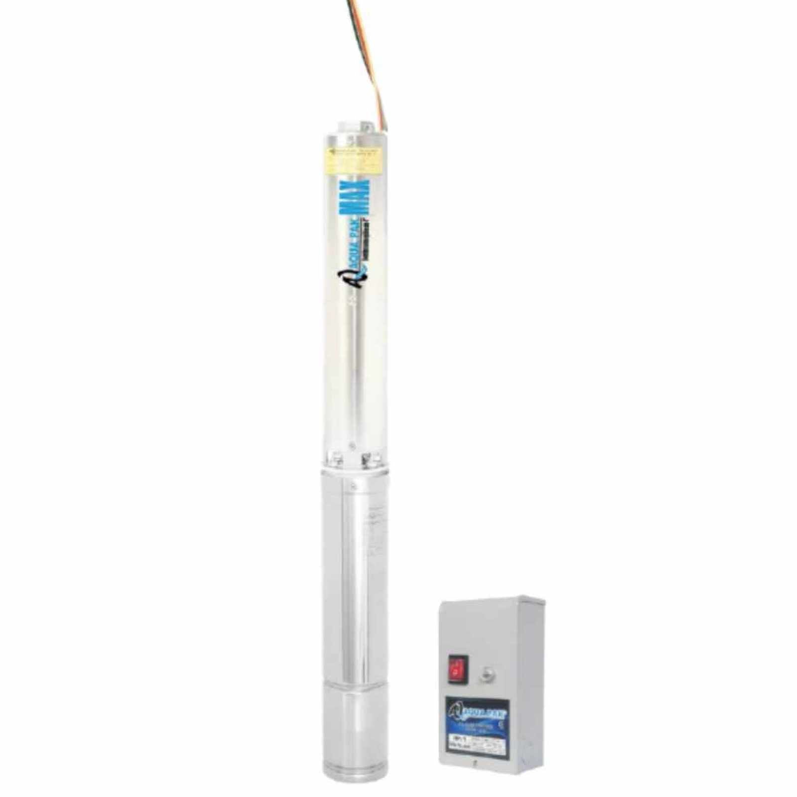 AQUA PAK Modelo MAX05-H/11153H — Motobomba sumergible para agua limpia 1/2 HP 4"