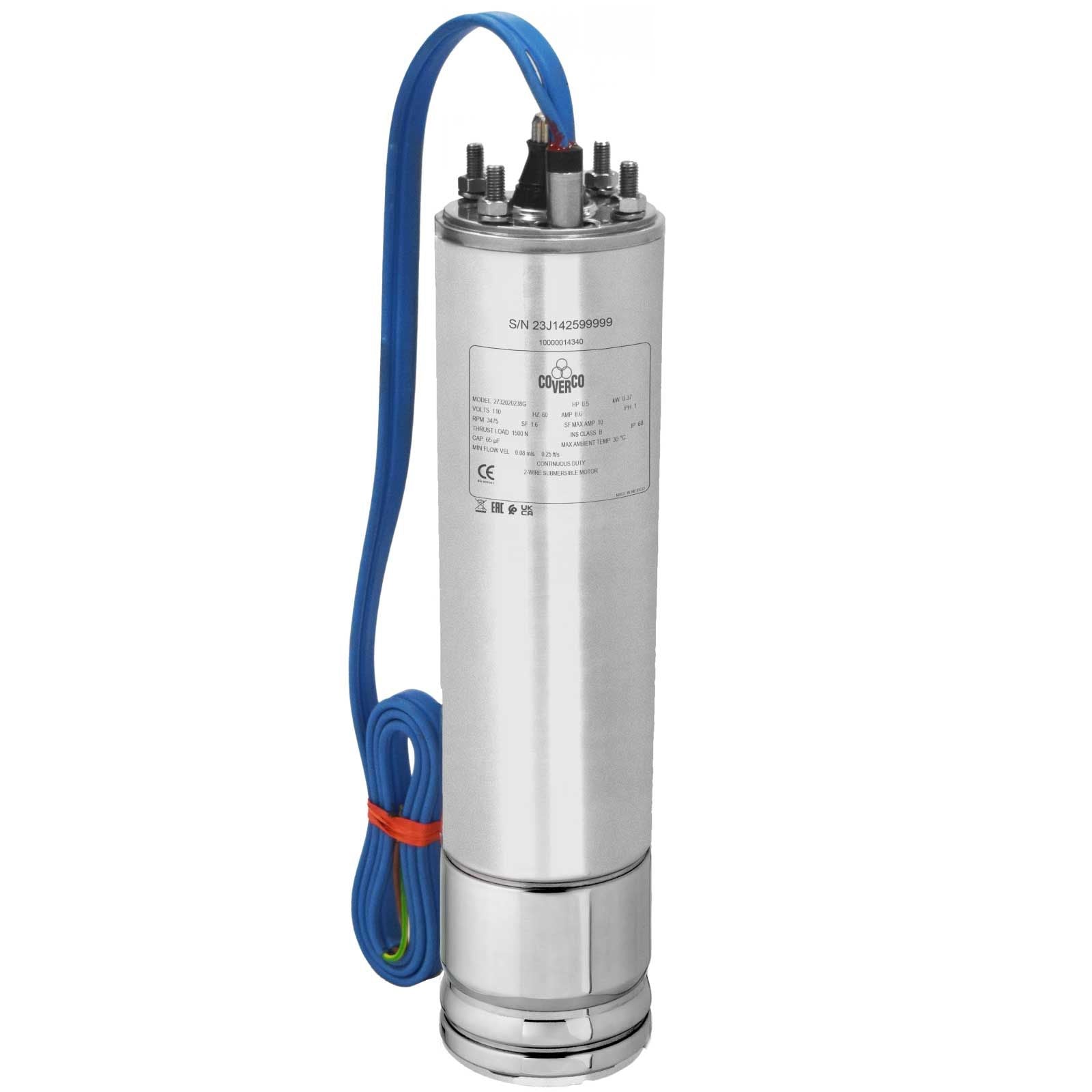 COVERCO Modelo MSC4 33230 — Motor sumergible rebobinable 3 HP 4"