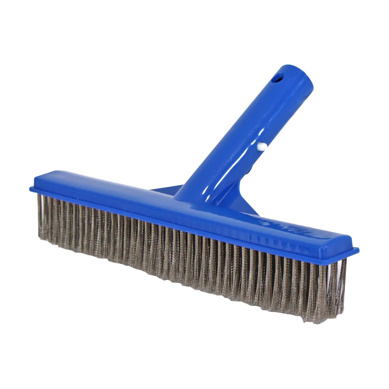 Cepillo para piscinas, recto, de 10 pulgadas, plastico y nylon. Modelo: PA-CEP-10RE-CX-PL