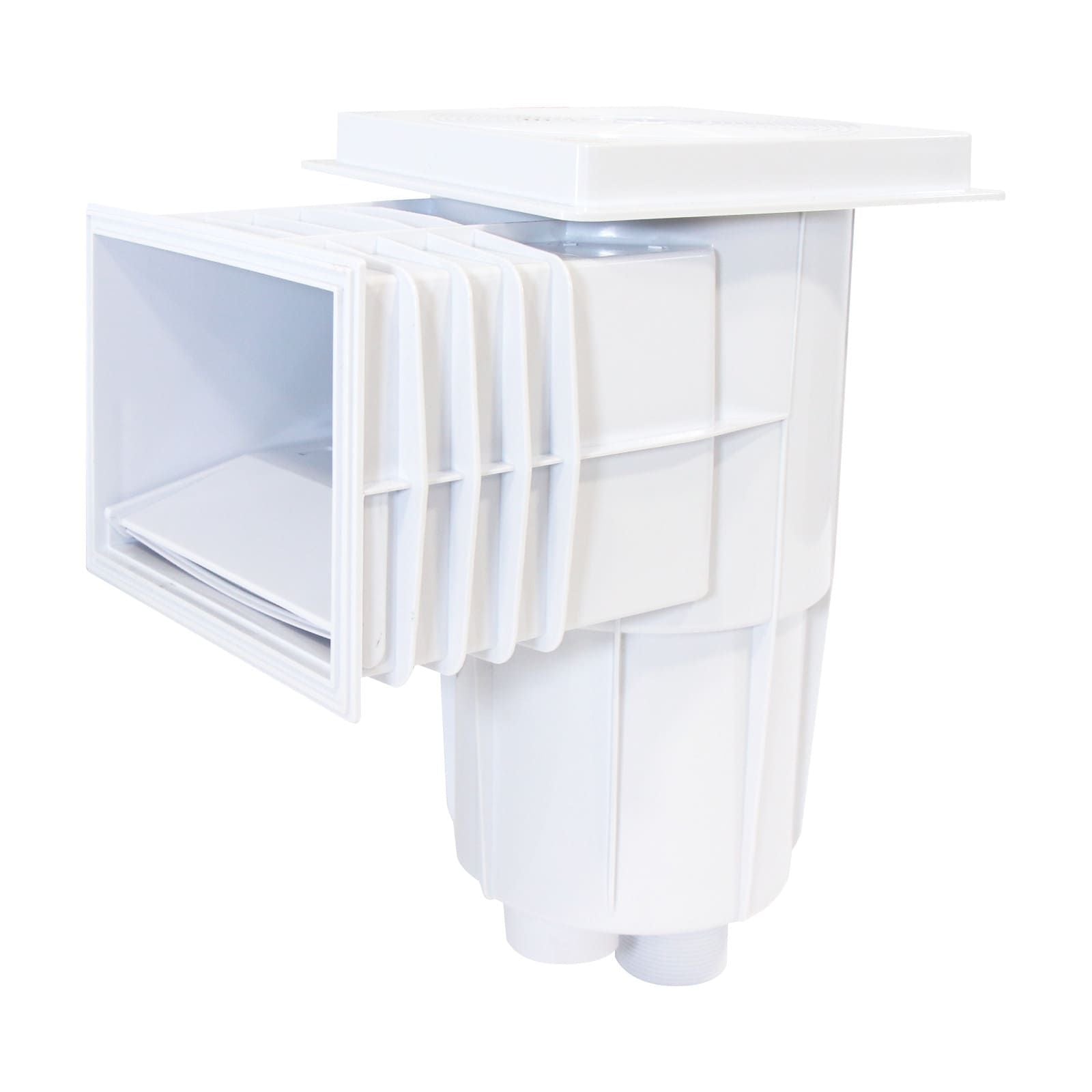 Desnatador de tapa cuadrada con canastilla para piscina. Modelo: PA-DESN-PBC2-M20