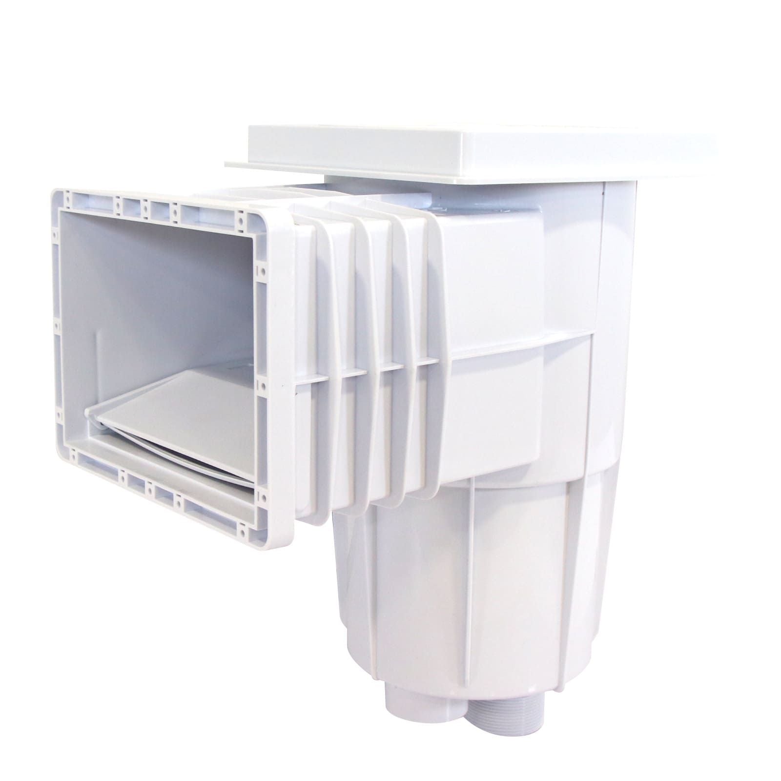 Desnatador de tapa cuadrada con canastilla para piscina. Modelo: PA-DESN-PBF2-M20