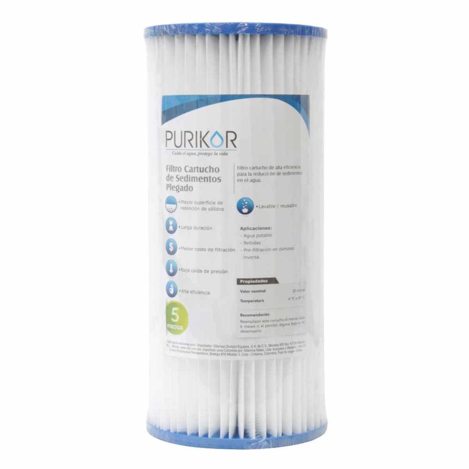 Filtro de cartucho plegable (PL). Modelo: PKCPL4.5X20X5