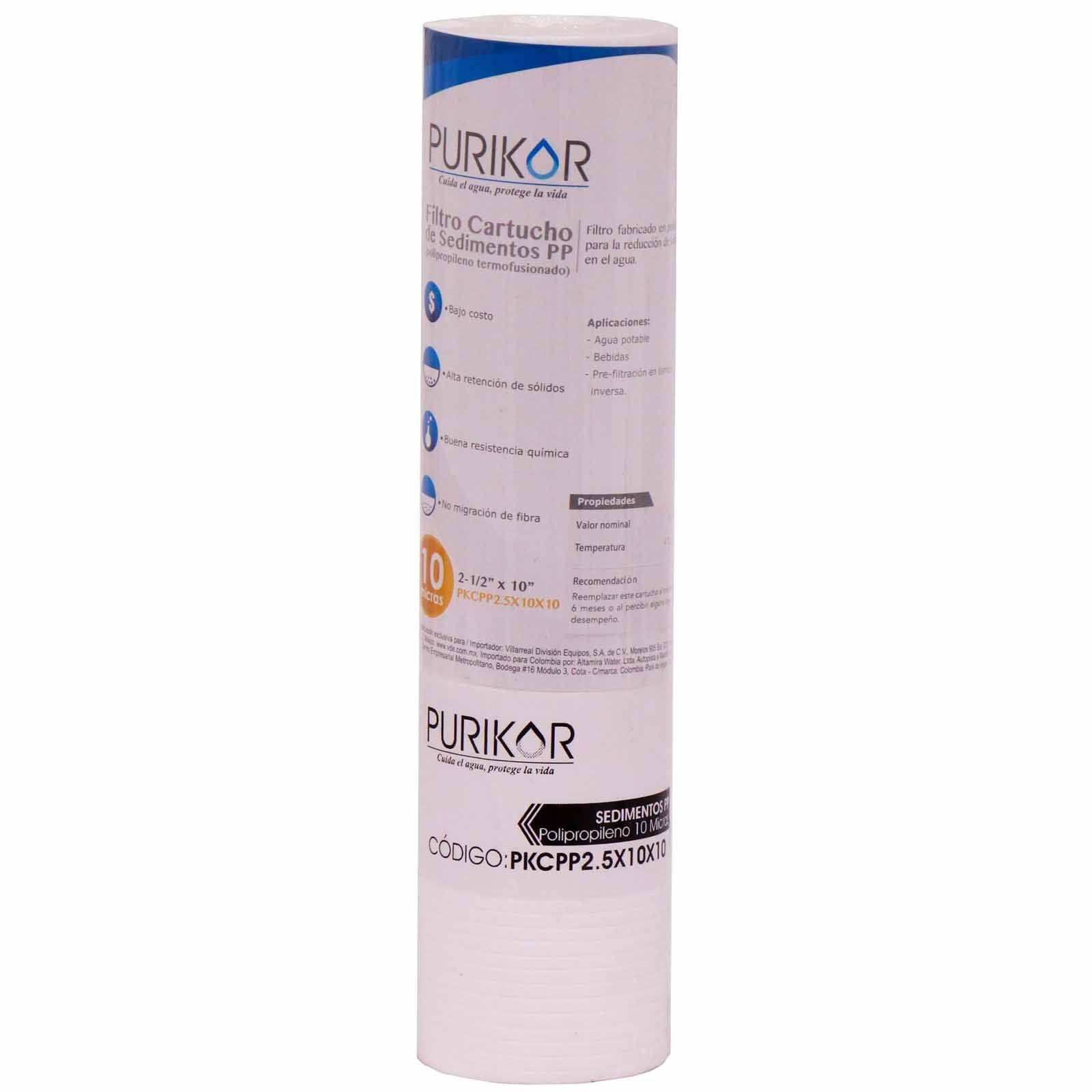 Kit de mantenimiento (a los 24 meses) para sistema de ósmosis inversa con luz UV. Modelo: KIT24-RO100UV