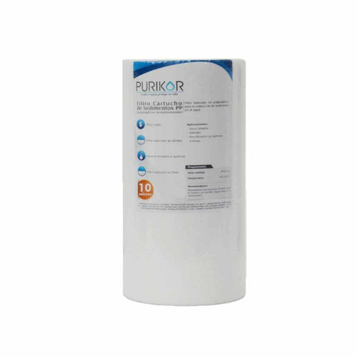 Filtro cartucho de polipropileno termofusionado. Modelo: PKCPP4.5X10X10