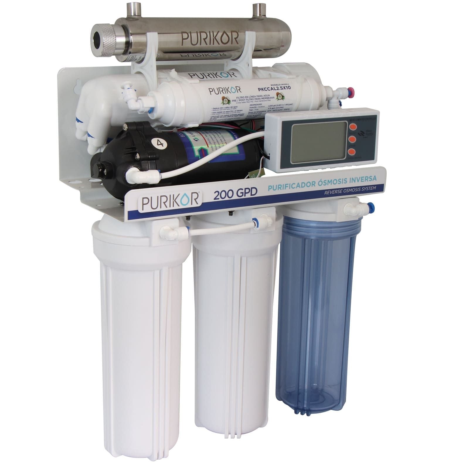 Sistema de ósmosis inversa. Modelo: PKRO200-6UVPM