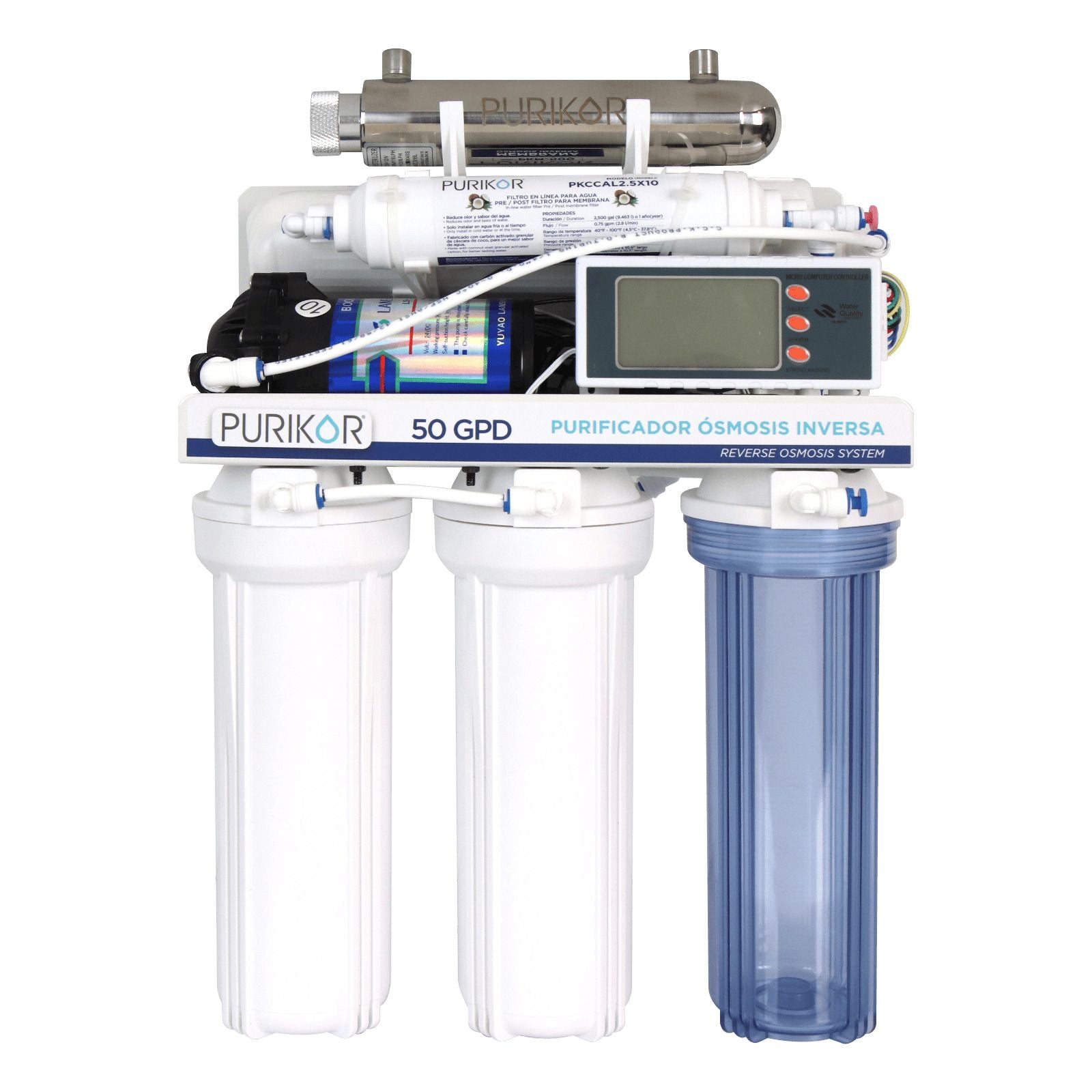 Sistema de ósmosis inversa. Modelo: PKRO50-6UVPM